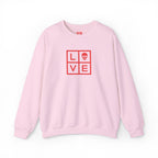 Embroidered Love Skull Sweatshirt